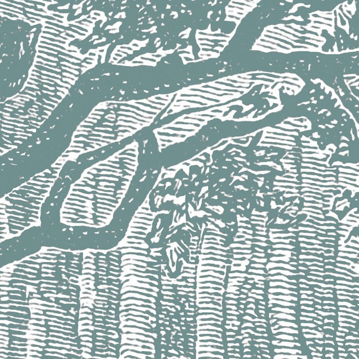 Papier peint panoramique Brocéliande - Un décor mural de 9 lés (432x280cm), créé et fabriqué en France