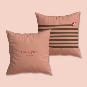 Funda de Cojín "Love you infinito"