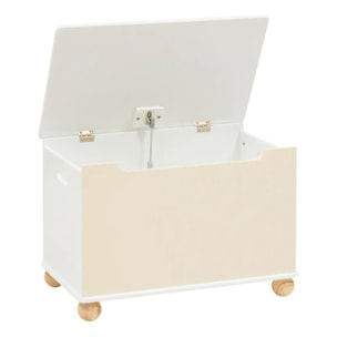 Coffre Fermé Enfant Bouli Beige 60x36x41,5 cm
