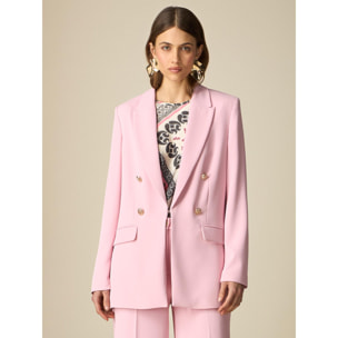 Oltre - Blazer effetto doppiopetto - Rosa