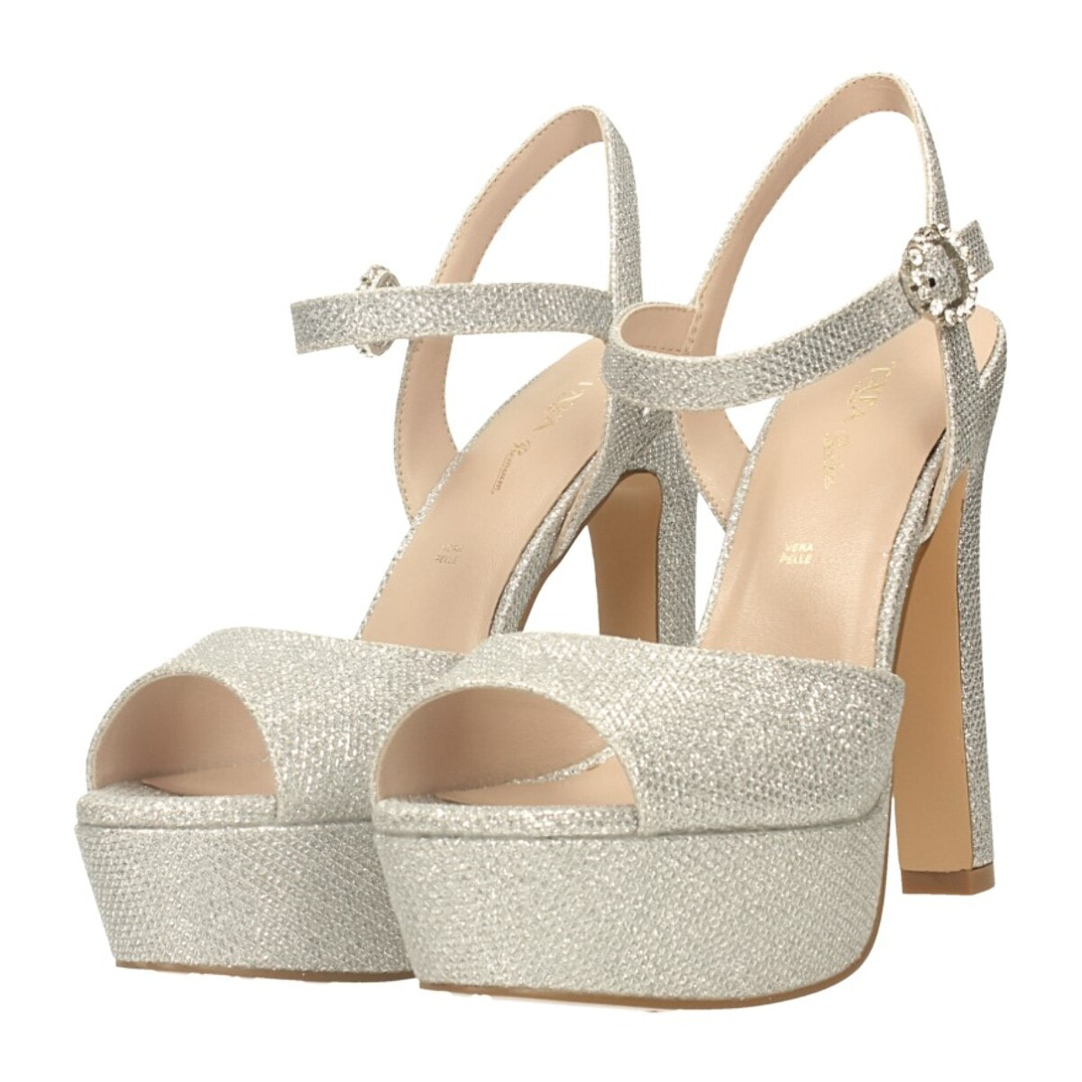 Sandali Donna Tata Italia Argentato