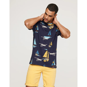 Camiseta Manga Corta Barcos - Sloopy