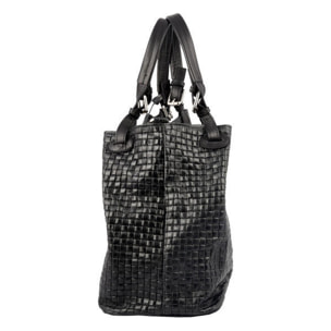 Borse Donna colore Nero-in pelle Made in Italy 31x29xx32cm