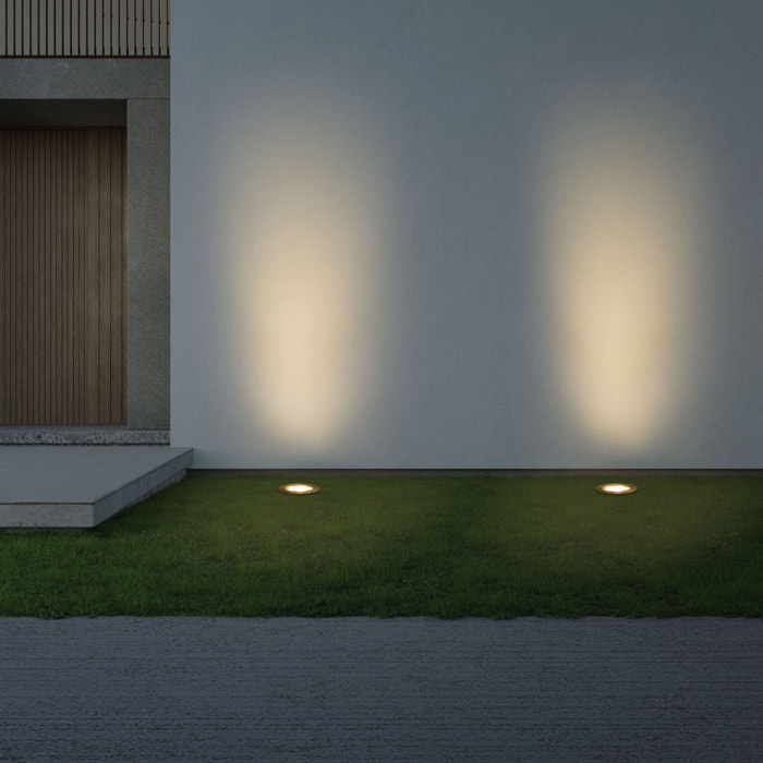 Forlight Incasso - Foco Empotrable de Suelo para Jardín y Terraza IP65 para Exterior Temperatura Cálida 3000K Acero Inoxidable