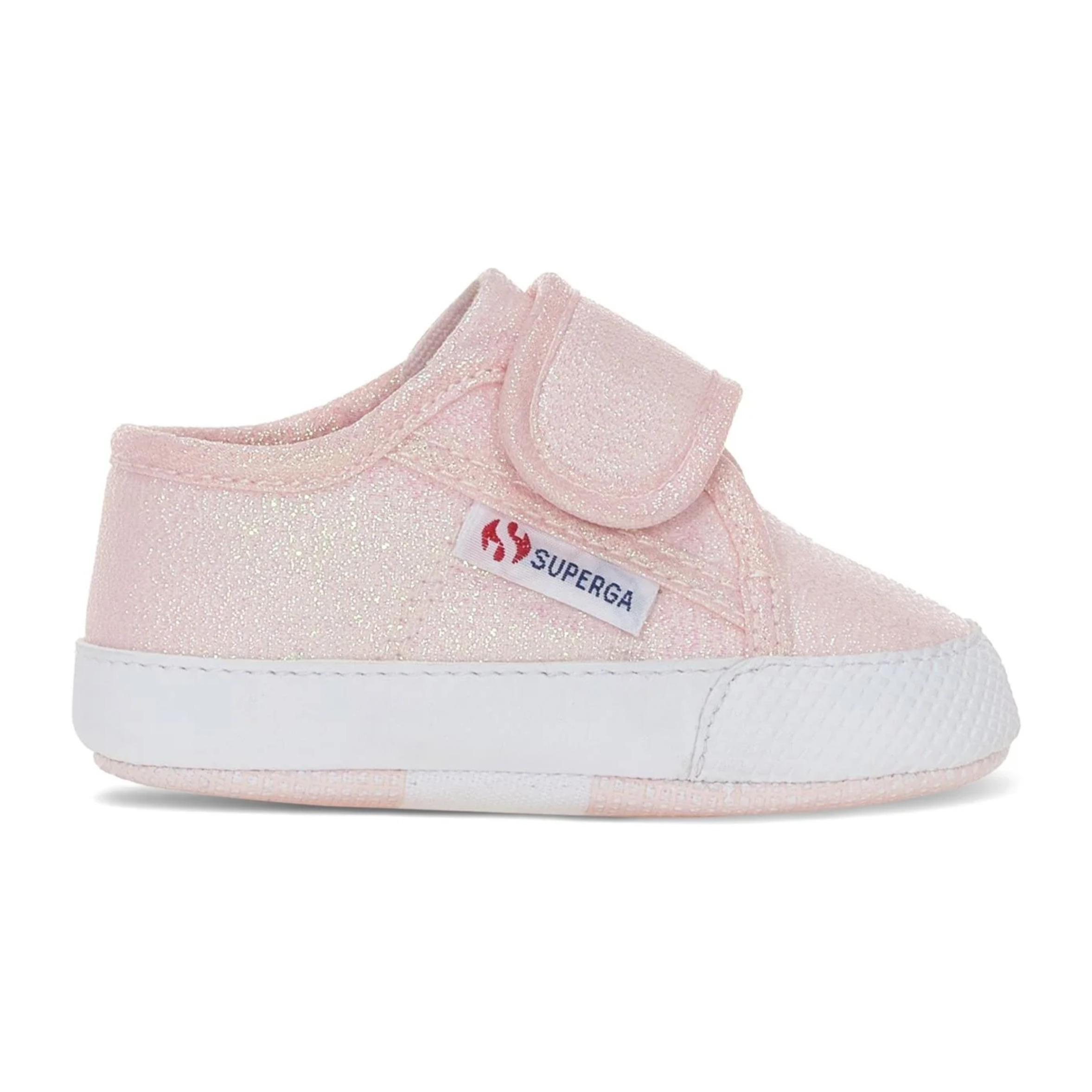 Superga Sneakers LOW CUT 4006 BABY STRAP LAME PINK ISH IRIDESCENT