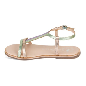 Sandalia Classic Piel Natural. Hebilla