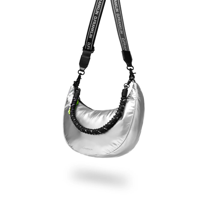 Bolso de Mujer Bomb Round Shoulder Bag en Plata D.Franklin