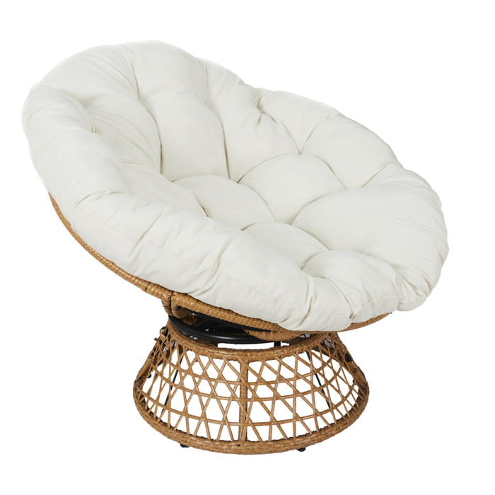 Fauteuil Cancun Coussin Blanc