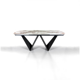 Tomasucci Table extensible CLEFT EVO ONICE MARBLE - GRIS