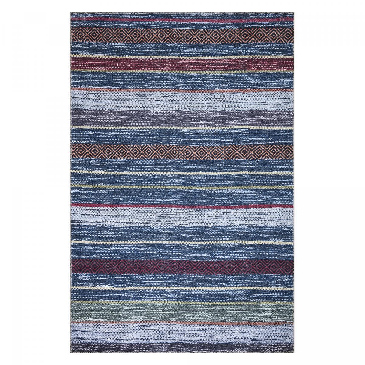 Tapis kilim Voma, doux et soyeux motif Ethnique