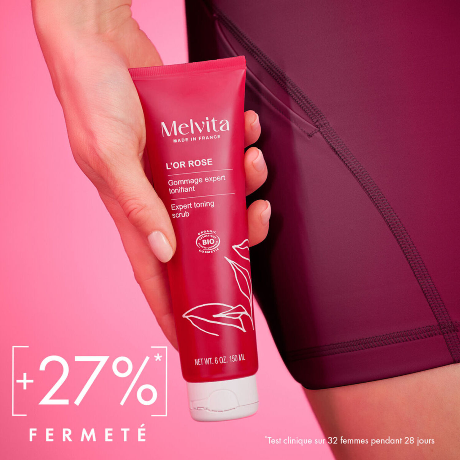 Gommage Silhouette - Aux Baie Rose & à l'Huile de Rosier 150 ml