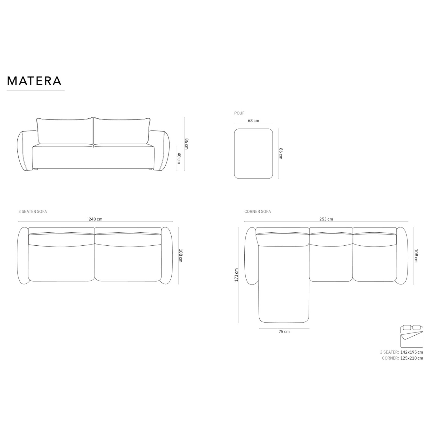 Canapé d'angle gauche convertible avec coffre de rangement "Matera" 4 places en chenille gris clair