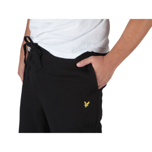 Pantaloni Lyle & Scott Brushed Back Sweat Pants Jet Black Nero