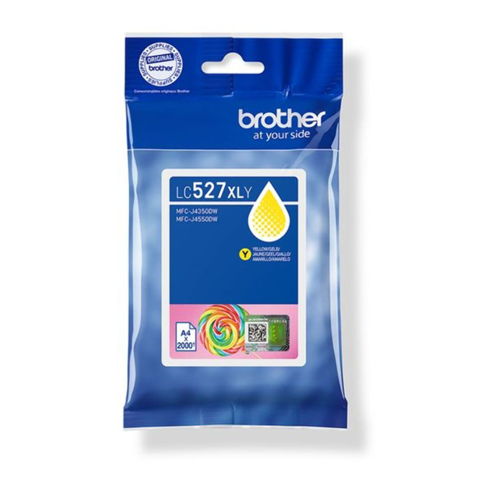 Cartouche d'encre BROTHER Originale LC527 XL Jaune (Yellow) Haute Capacité - LC527XLY