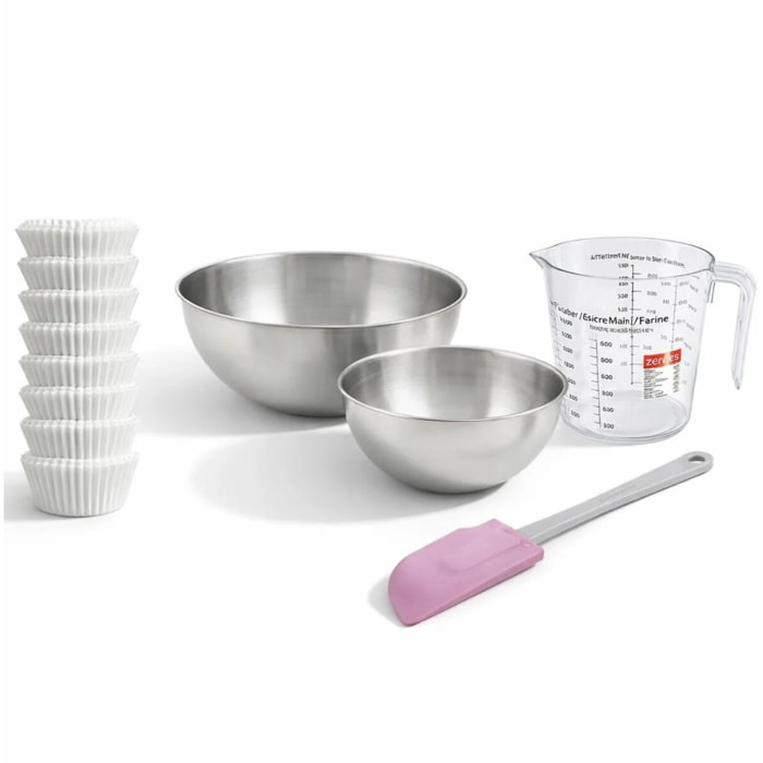 Set de 244 ustensiles de pâtisserie moules bols spatule et verre doseur Zenker Smart Pastry