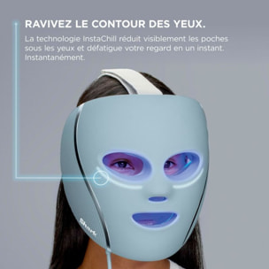 Masque LED SHARK CryoGlow avec rafraîchissement du contour des yeux Lilas