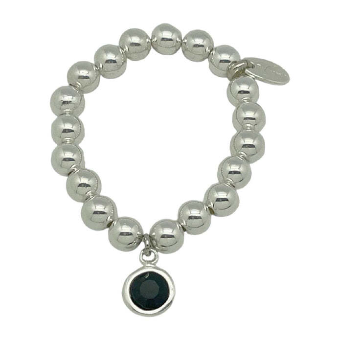 Pulsera eslastica cristal Sw negro