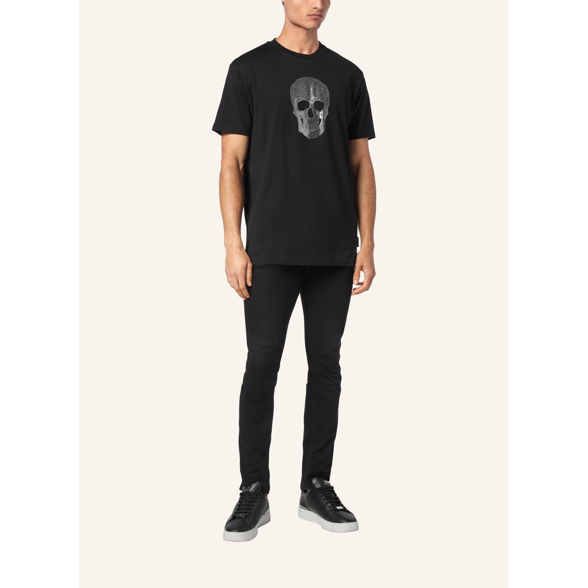 PHILIPP PLEIN Camiseta de cuello redondo SKULL