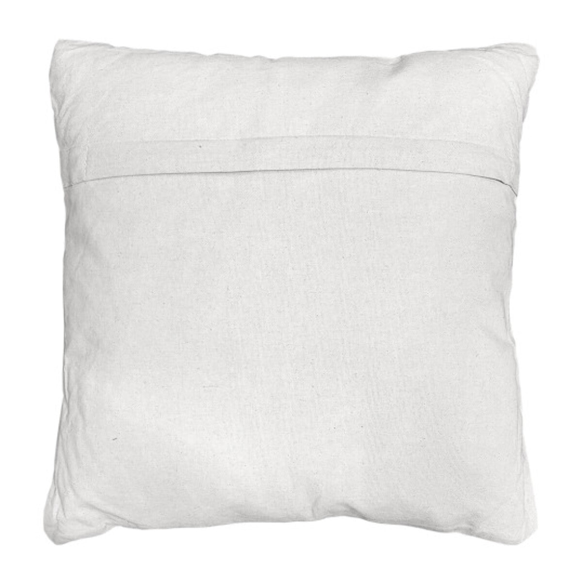 Coussin en coton brodé carré 40 x 40 cm motifs lignes fines - STRAIGHT