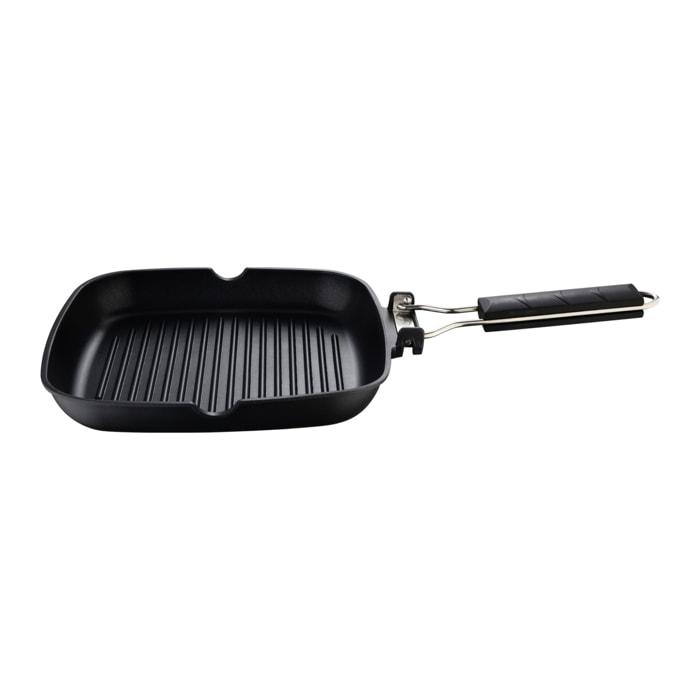 Sarten asador 24x24x3.7cm aluminio fundido ind expert