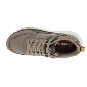 Armata di Mare Scarpe Uomo Sneakers Casual Stringate con Soletta Rimovibile in Memory Foam AMU W24N623 Taupe
