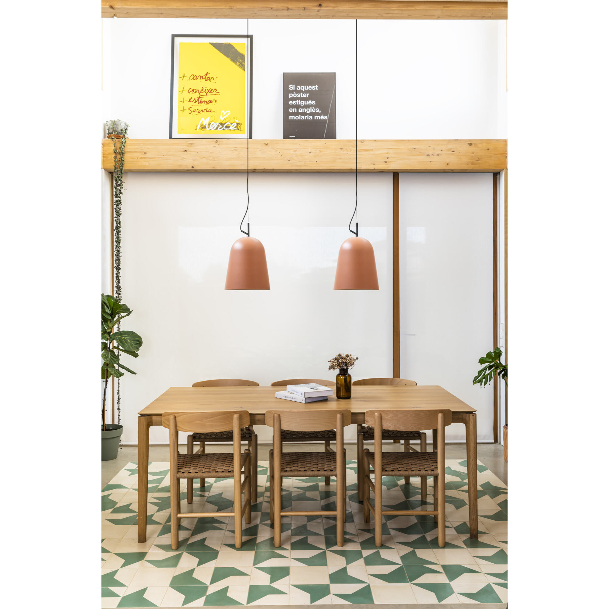 STUDIO 290 Lampe suspension rose