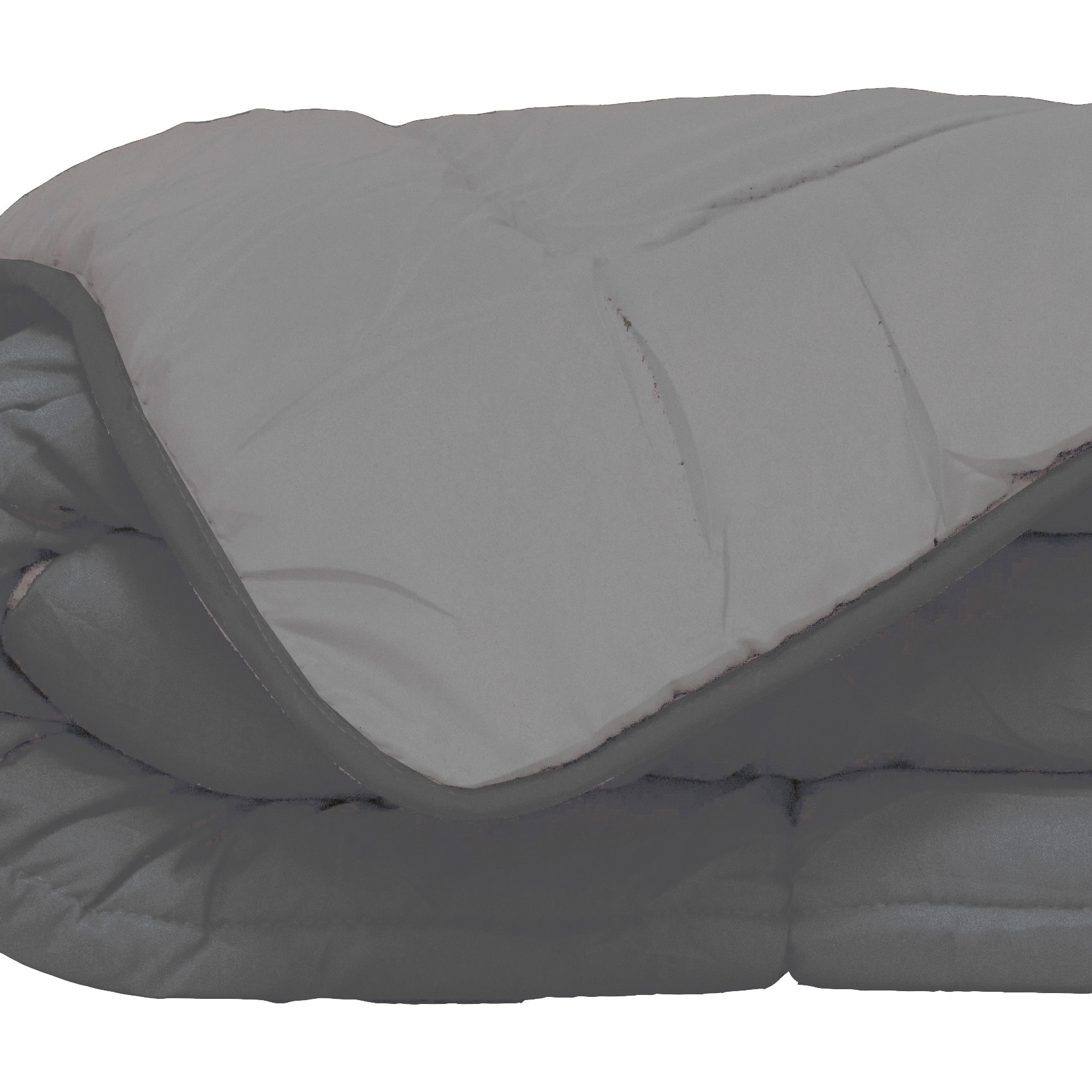 Couette d'été en microfibre bicolore - Gris clair