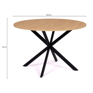 Table à manger ronde Soline Ø110cm