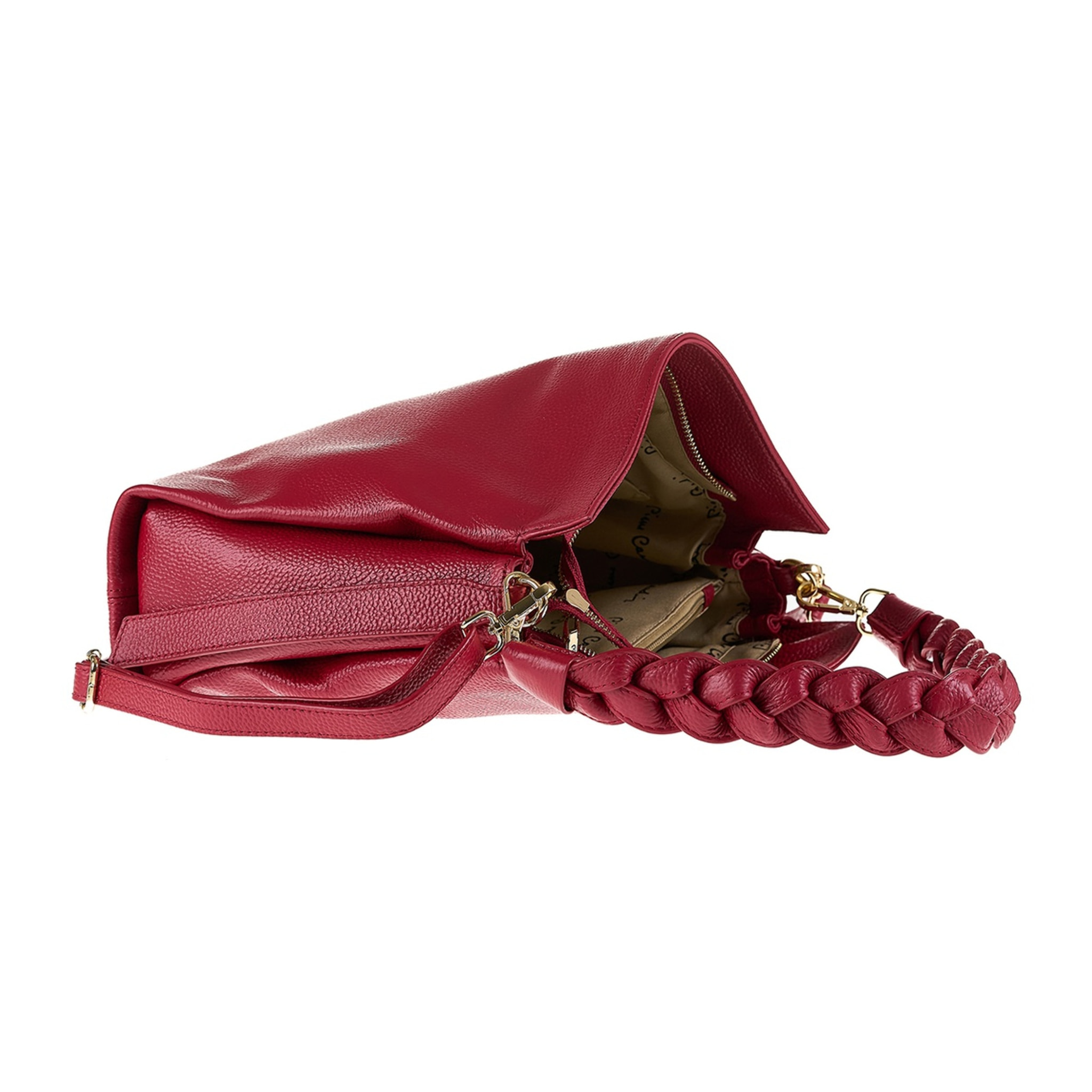 Borsa a spalla da donna Made in Italy - Modello Aurelia Elite - 100% pelle - 30.0 x 25.0 x 12.0 cm