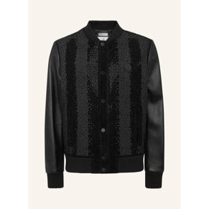 PHILIPP PLEIN Bomber de cuero