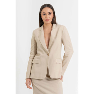 Kocca - Giacca monopetto da donna in lino e cotone Donna