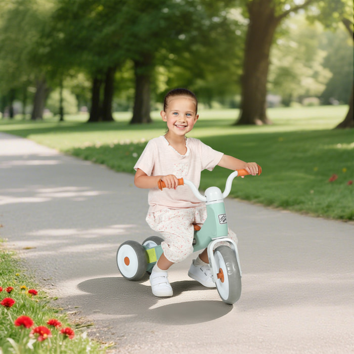 Bicicleta sin Pedales para Niños de 1 a 3 Años, Bicicleta de Equilibrio con Ruedas Silenciosas y Resistentes a Pinchazos, Manillares con Giro Limitado a 60°, Verde