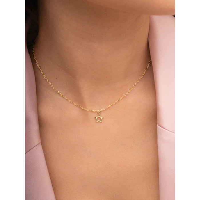 Collana You're a Star Argento Placcato Oro