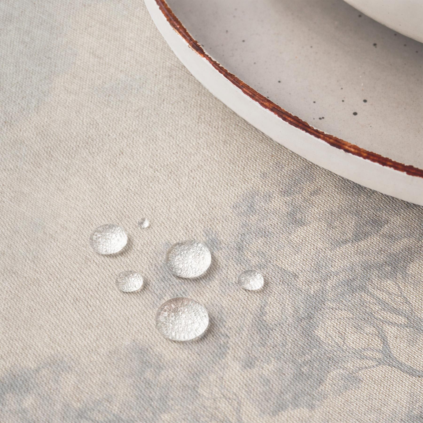 Mantel estampado antimanchas YUTE AZUL