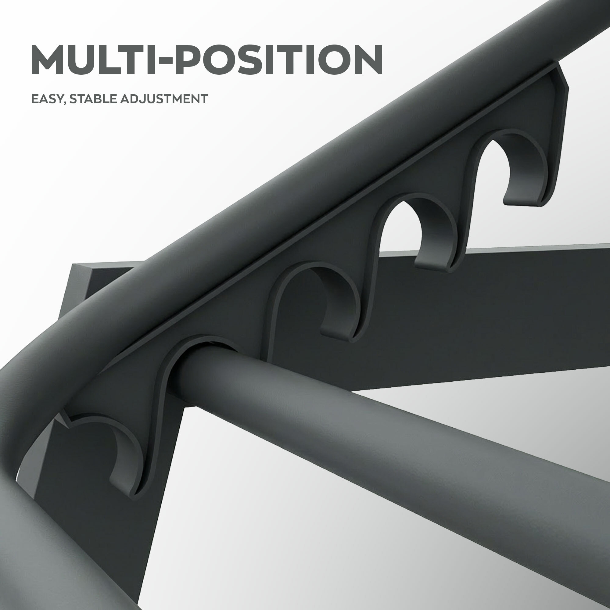 Nilo - Lettino Prendisole da Giardino Mare Piscina 192x55x30 cm in Alluminio e Textilene Antracite