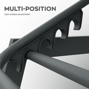 Nilo - Lettino Prendisole da Giardino Mare Piscina 192x55x30 cm in Alluminio e Textilene Antracite