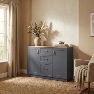 Credenza moderna grigia 120x40x82