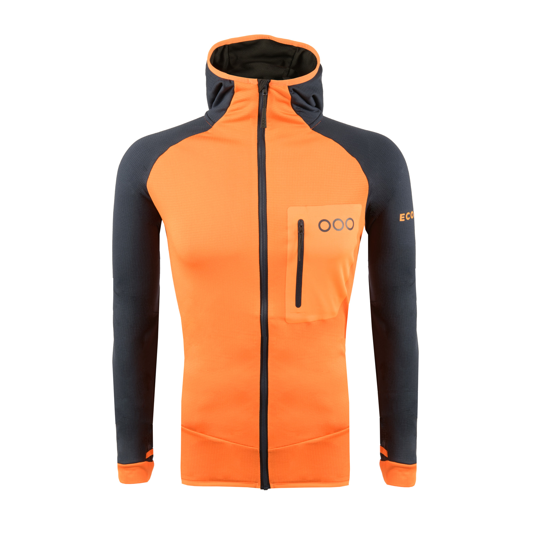 Chaqueta ECOActive Light Insulated Jacket with cap marca ECOON - Naranja / Azul