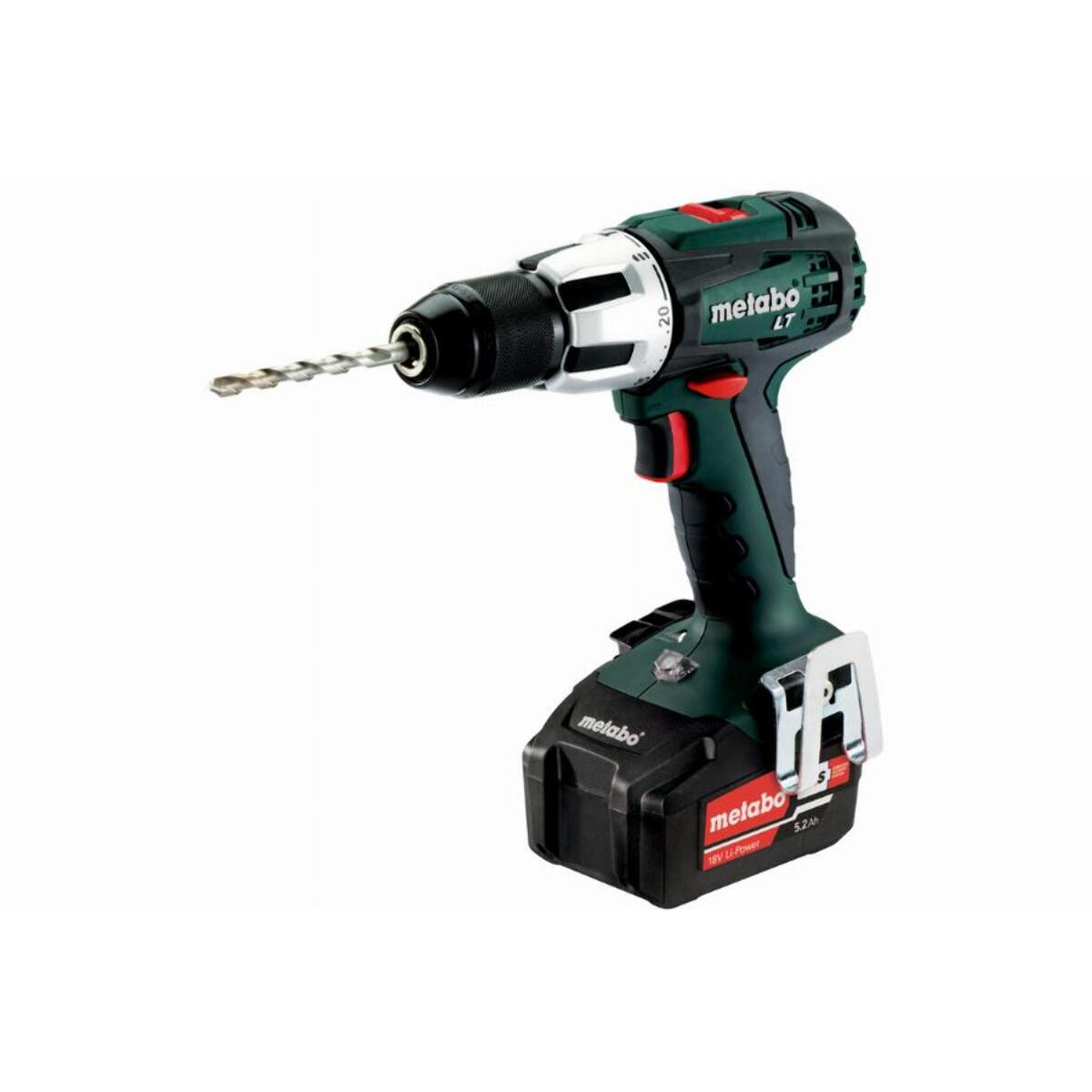 Perceuse à percussion - METABO - avec 2 batterie une 2,0 Ah et une 5,2 Ah - chargeur - coffret - 602103970