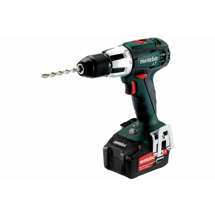 Perceuse à percussion - METABO - avec 2 batterie une 2,0 Ah et une 5,2 Ah - chargeur - coffret - 602103970