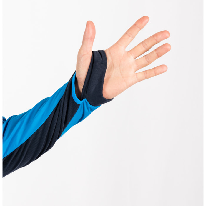 Chaqueta ECOActive Light Insulated Hybrid Jacket with cap marca ECOON - Azul claro / Azul