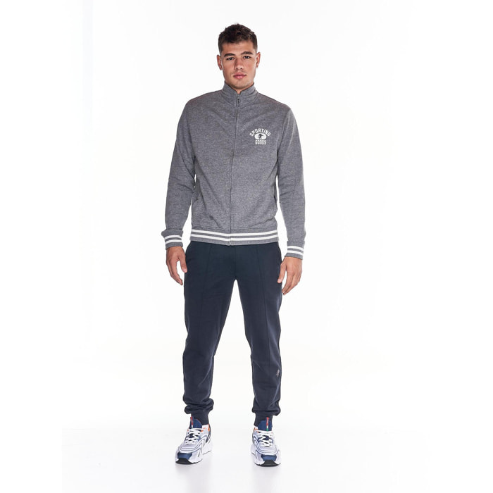 Tuta uomo full zip collo alto linea College