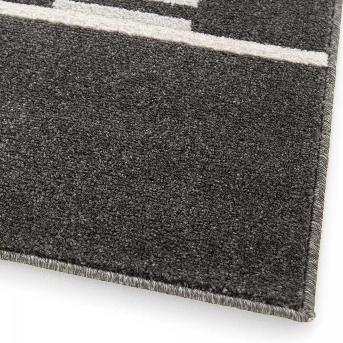 Tapis salon et chambre tissé motif géométrique LOFE