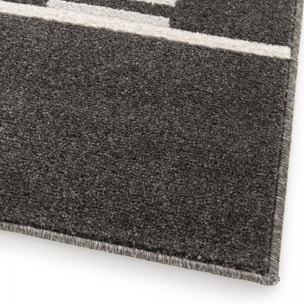Tapis salon et chambre tissé motif géométrique LOFE