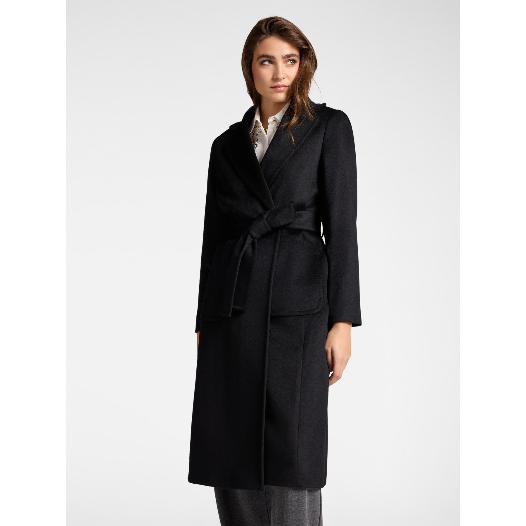 Elena Mirò - Cappotto in lana - Nero