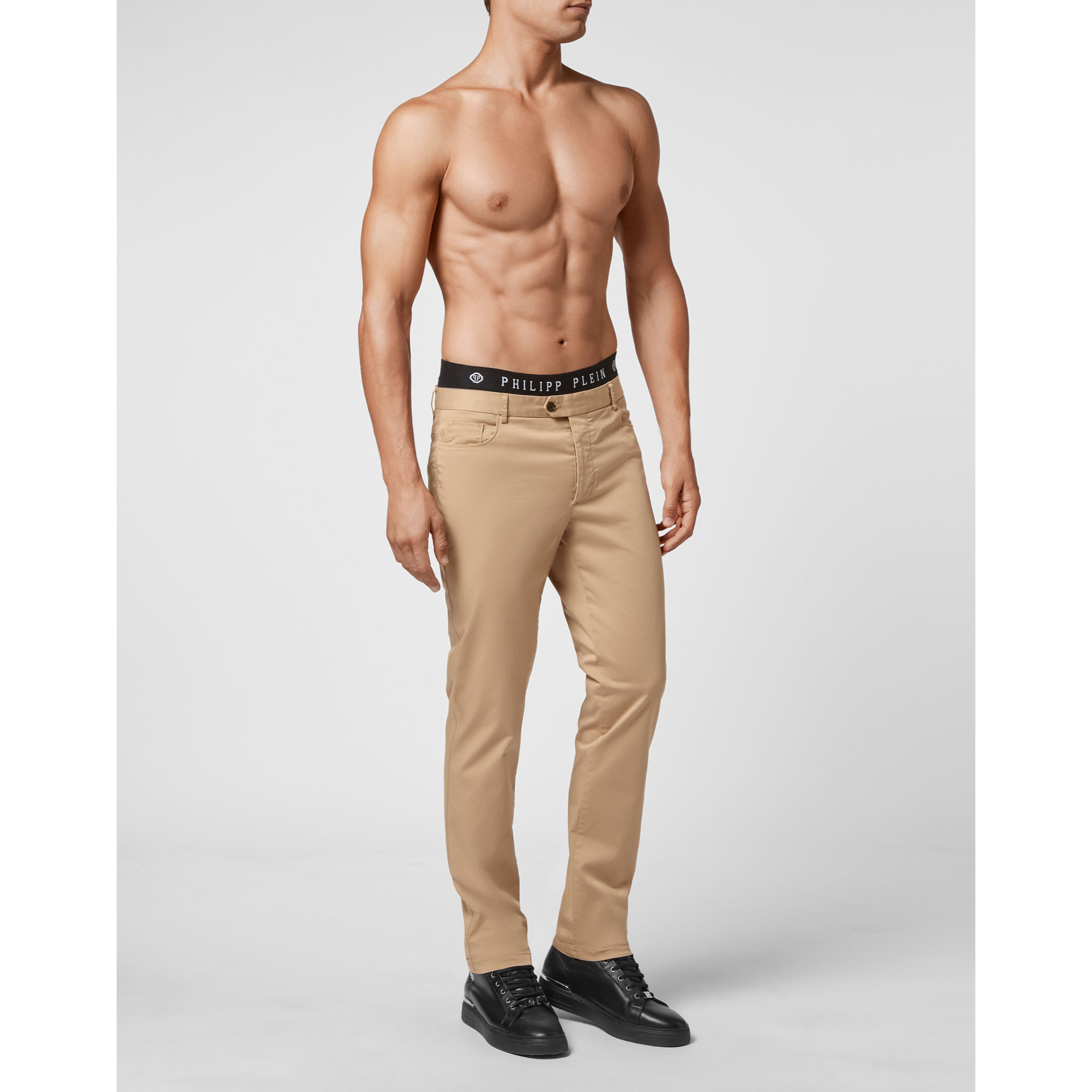 PHILIPP PLEIN Trousers Chinos fit ICONIC PLEIN
