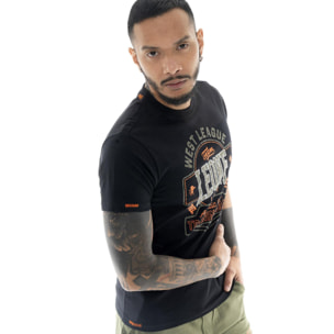 Camiseta de algodón de manga corta para hombre Leone Military 1947