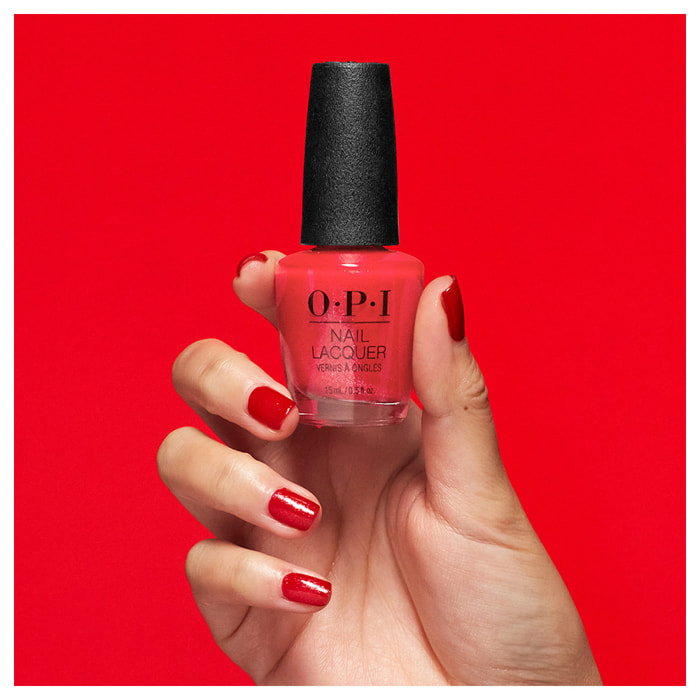 OPI Nail Lacquer - Left Your Texts on Red - Vernis à ongles tenue jusqu'à 7 jours - 15ml