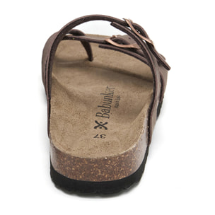 SANDALIA BABUNKERS MARRON