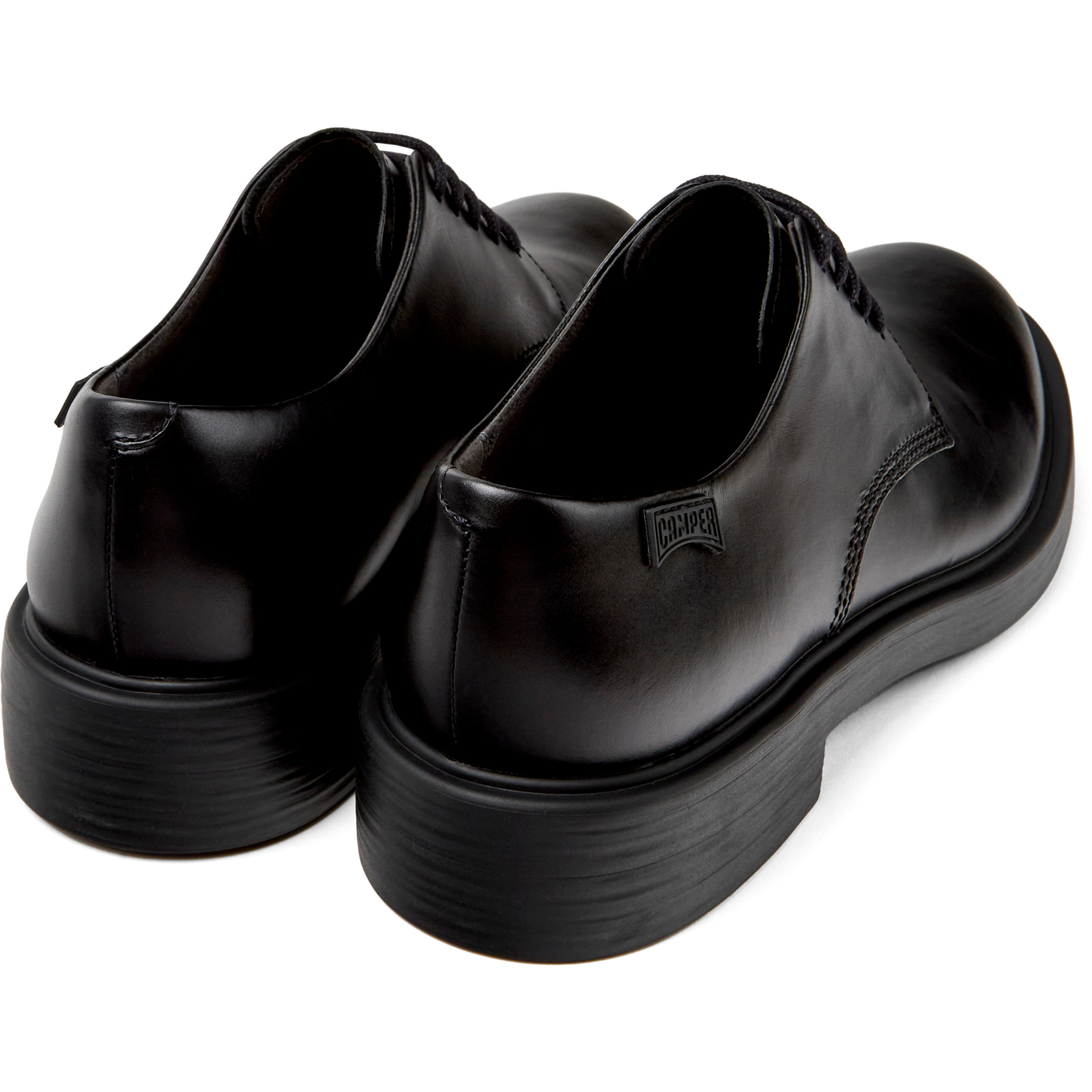 Zapatos de cordones - CAMPER Dean - Negro - Cuero liso